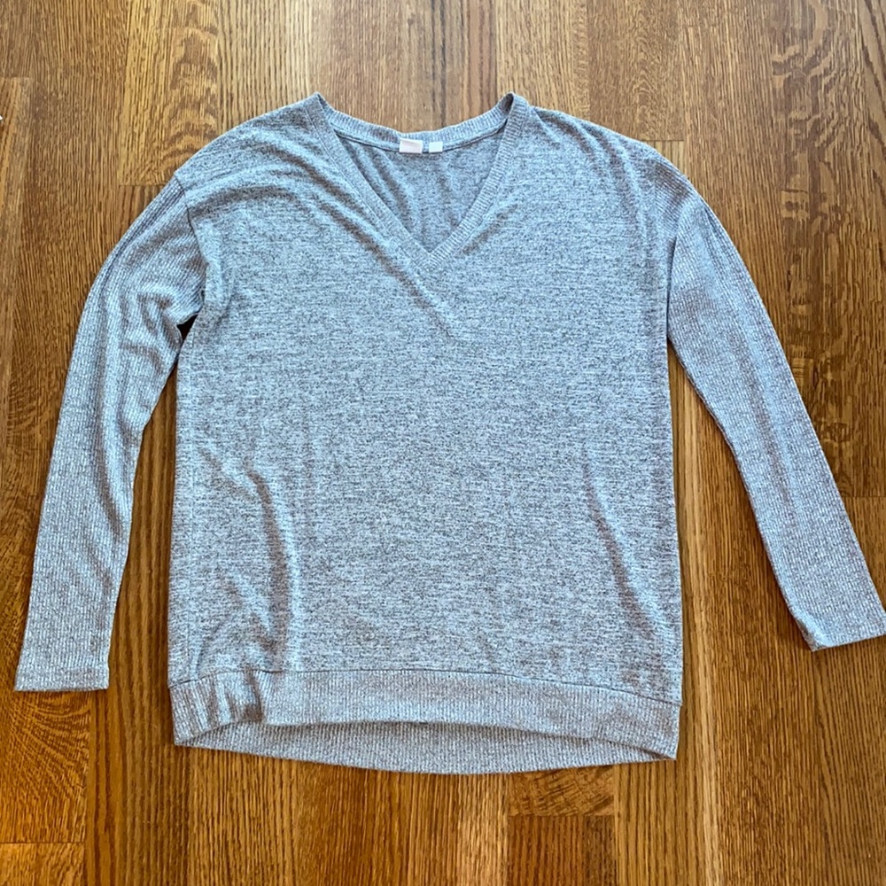 EUC gap gray tunic sweater Small